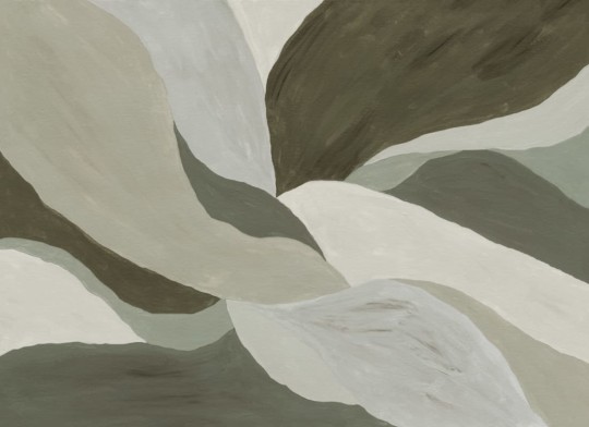 Hovia AB0268GR04W Flow Green - mural w abstrakcyjny wzór