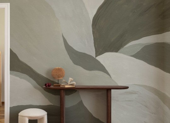 Hovia AB0268GR04W Flow Green - mural w abstrakcyjny wzór