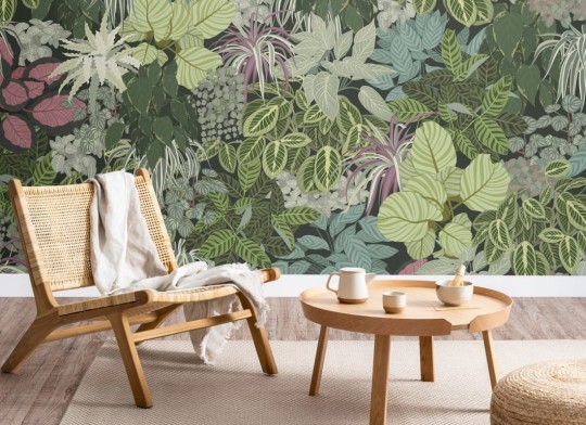 Hovia TR0045GR03W Eden - mural w liście