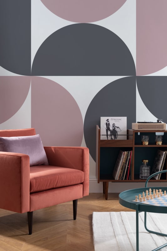 Hovia GE0053MU02W Aalto - mural w geometryczny wzór retro