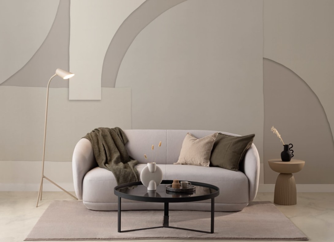 Hovia GE0162WH03W Memento Light - mural w geometryczny wzór