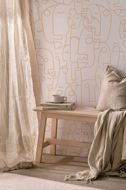 Hovia AB0036NE03W Doodle Nude - mural w abstrakcyjne twarze