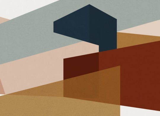 Hovia GE0153MU04W Mallord - mural w trójwymiarowy wzór geometryczny