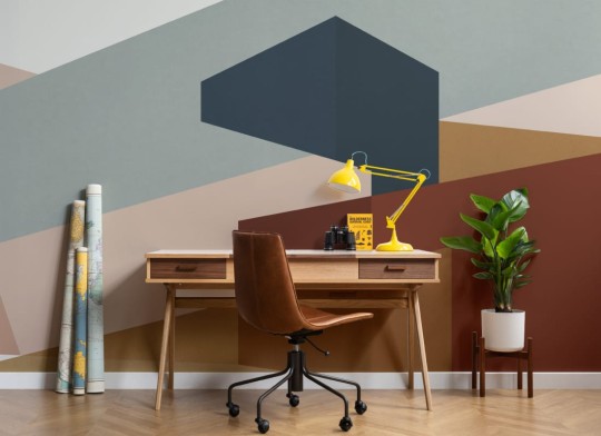 Hovia GE0153MU04W Mallord - mural w trójwymiarowy wzór geometryczny