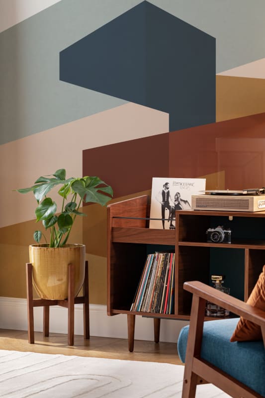 Hovia GE0153MU04W Mallord - mural w trójwymiarowy wzór geometryczny