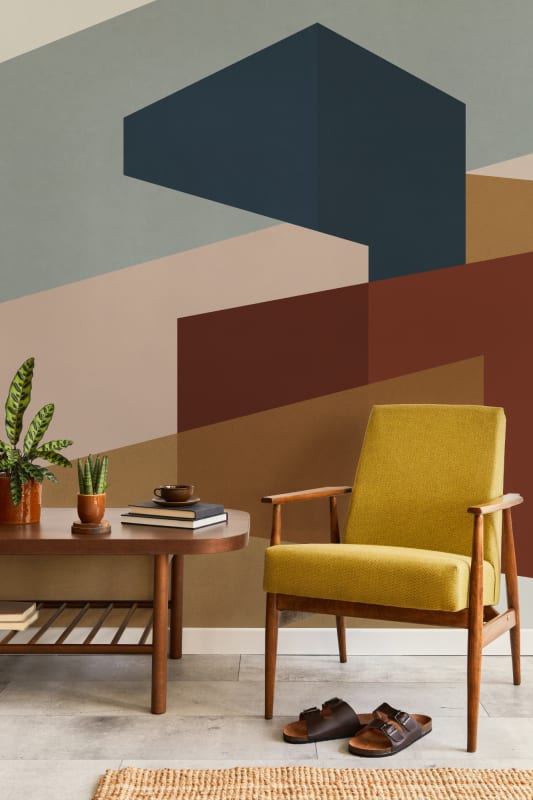 Hovia GE0153MU04W Mallord - mural w trójwymiarowy wzór geometryczny