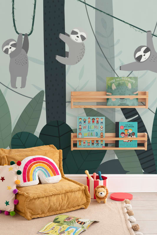 Hovia CH0066GR02W Sloth Green - mural dla dzieci w leniwce