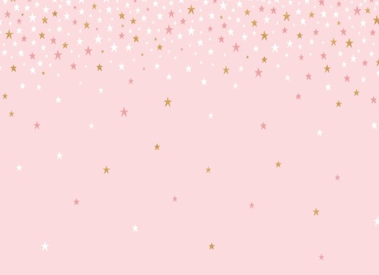 Hovia NS0005PI02W Star Fall Pink - mural dla dzieci w gwiazdy