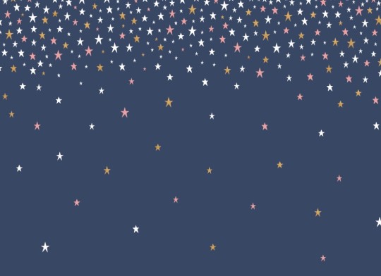 Hovia NS0006BU02W Star Fall Blue - mural dla dzieci w gwiazdy