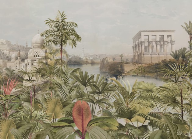 Hovia TR0072GR04W Valley of Palms - mural w egzotyczny krajobraz