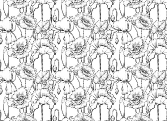 Hovia FL5009BW30W Gardenia - mural w maki