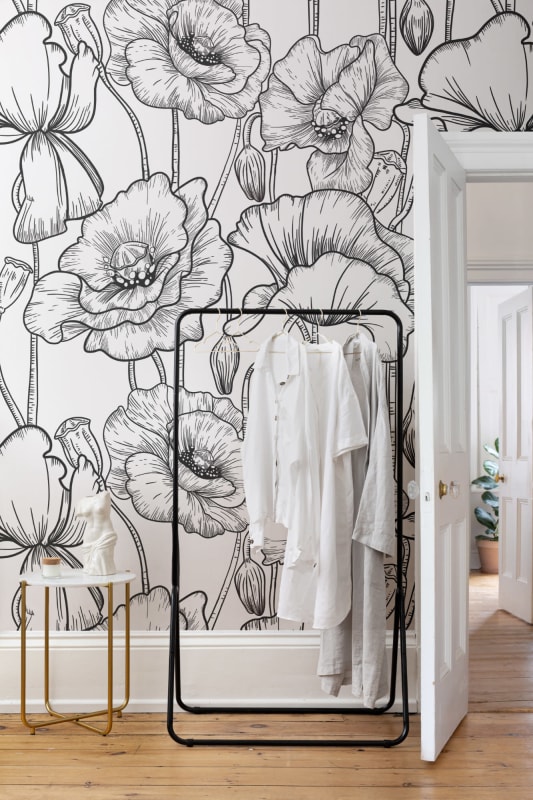 Hovia FL5009BW30W Gardenia - mural w maki