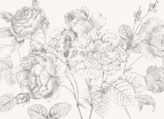 Hovia FL0106GE03W Flourish - mural w róże