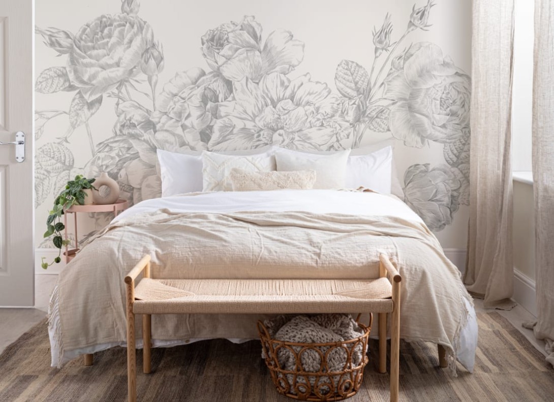 Hovia FL0106GE03W Flourish - mural w róże