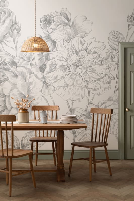 Hovia FL0106GE03W Flourish - mural w róże