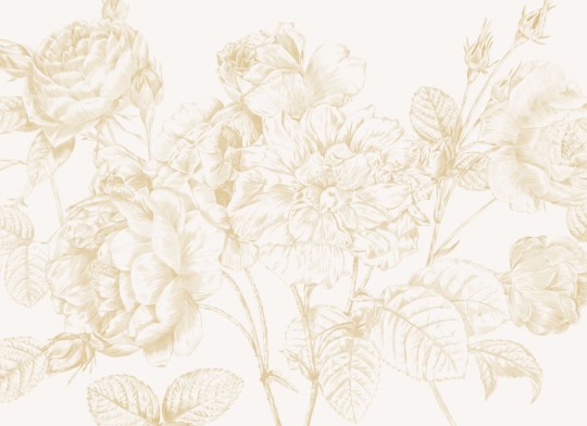 Hovia FL0108YE03W Flourish Yellow - mural w róże