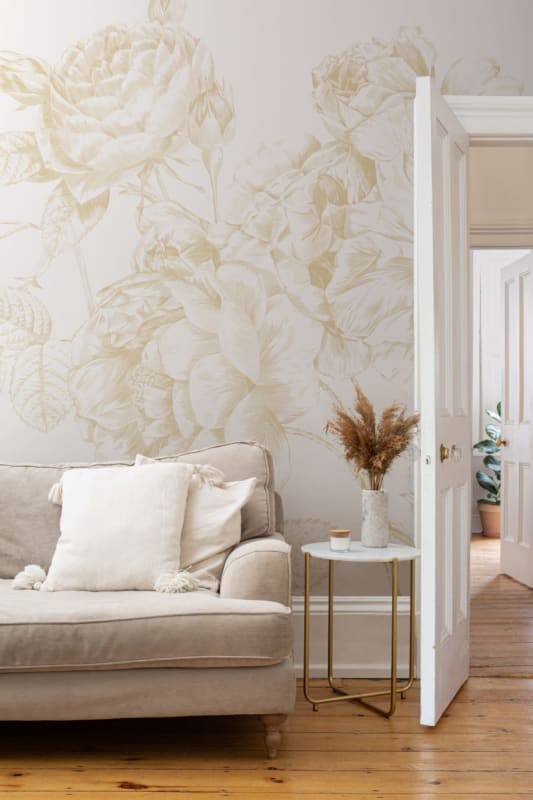 Hovia FL0108YE03W Flourish Yellow - mural w róże