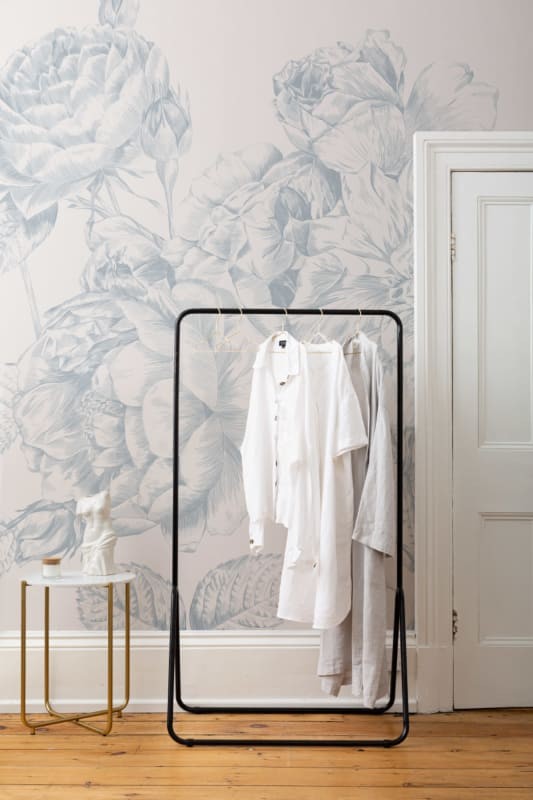 Hovia FL0107BU03W Flourish Blue - mural w róże