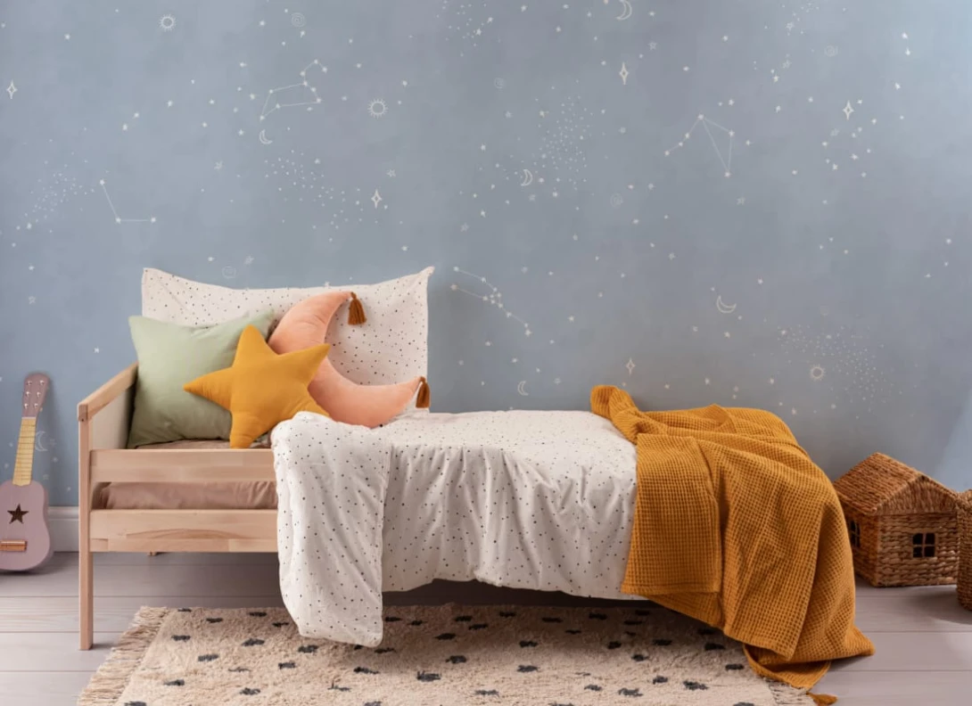 Hovia SG0046BU03W Celestial Blue - mural w gwiazdy