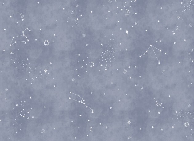 Hovia SG0506BU03W Celestial Navy - mural w gwiazdy