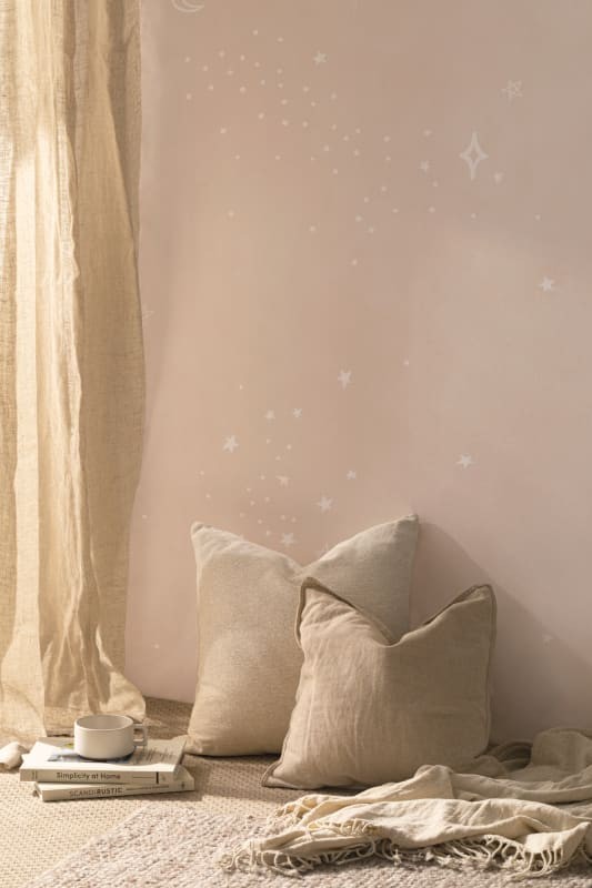 Hovia SG0508PI03W Celestial Pink - mural w gwiazdy