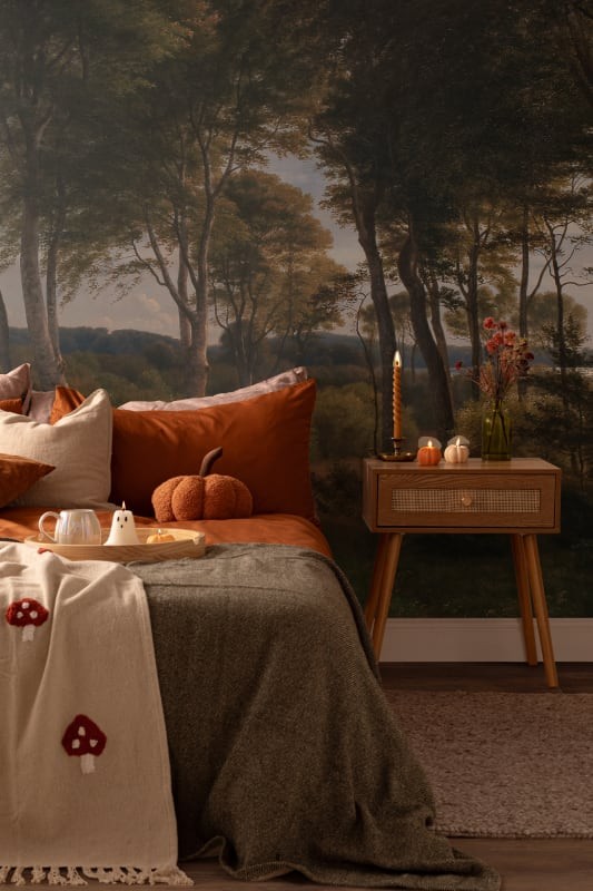 Hovia FO0368GR04W Delhoved Forest Dark - mural w leśny pejzaż