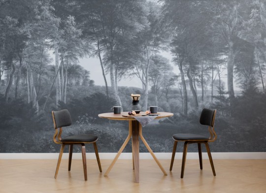 Hovia FO0370BU04W Delhoved Forest Blue - mural w leśny pejzaż