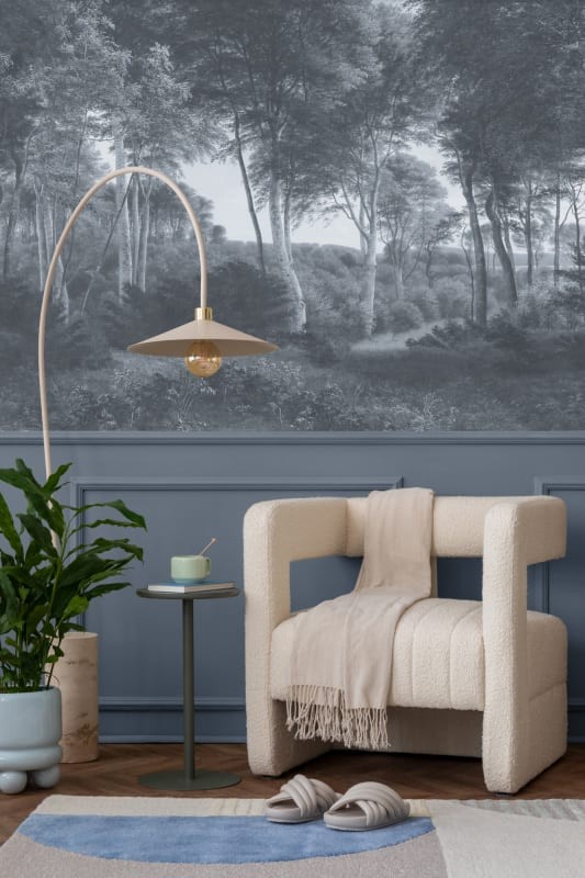 Hovia FO0370BU04W Delhoved Forest Blue - mural w leśny pejzaż