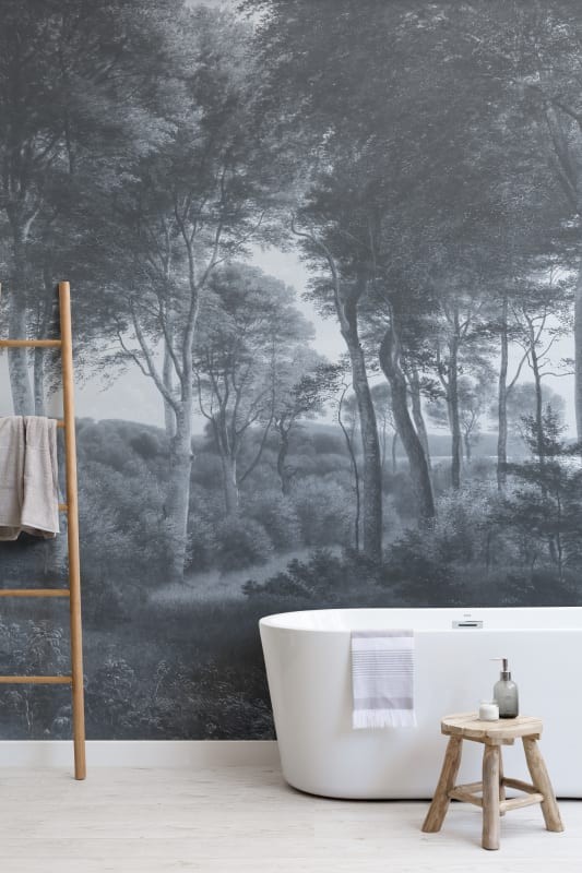 Hovia FO0370BU04W Delhoved Forest Blue - mural w leśny pejzaż
