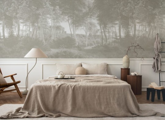 Hovia FO0371NE04W Delhoved Forest Neutral - mural w leśny pejzaż