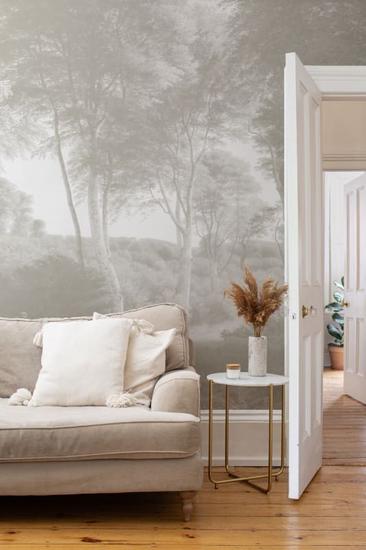 Hovia FO0371NE04W Delhoved Forest Neutral - mural w leśny pejzaż