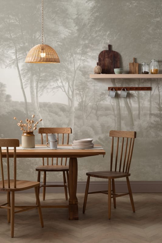 Hovia FO0371NE04W Delhoved Forest Neutral - mural w leśny pejzaż