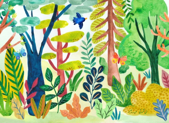 Hovia CH0216MU07W Funky Forest - mural dziecięcy w leśny pejzaż