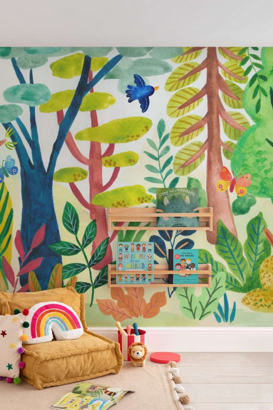 Hovia CH0216MU07W Funky Forest - mural dziecięcy w leśny pejzaż