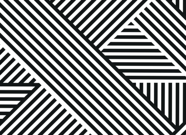 Hovia WA0009BW01W Divert - mural geometryczny wzór