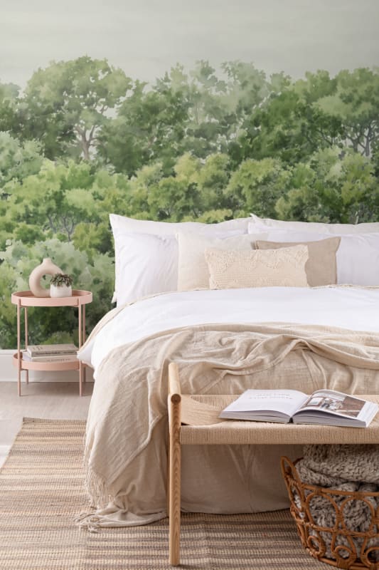 Hovia FO0109GR07W Buttonwood Green - mural w drzewa