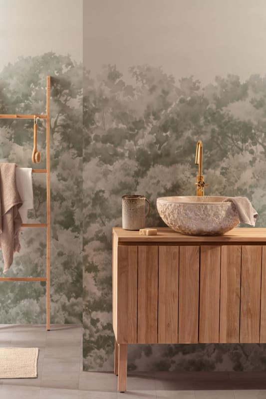 Hovia FO0110GR07W Buttonwood Sage - mural w drzewa