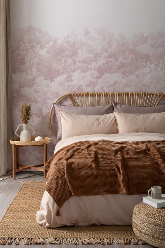 Hovia FO0111PI07W Buttonwood Pink - mural w drzewa