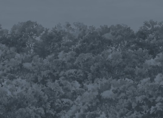 Hovia FO0114BU07W Buttonwood Navy - mural w drzewa