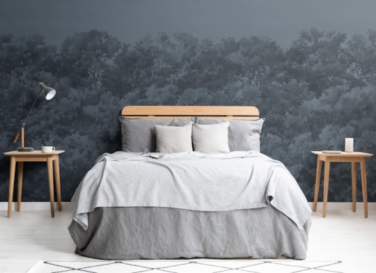 Hovia FO0114BU07W Buttonwood Navy - mural w drzewa