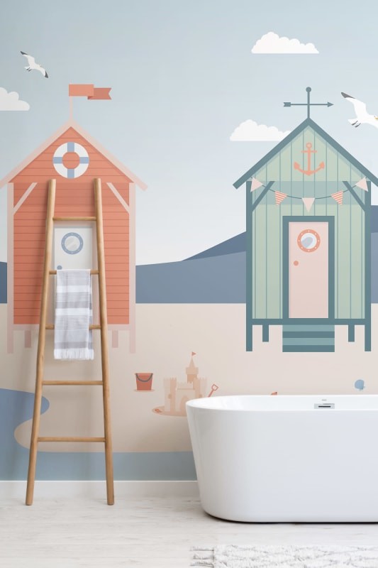 Hovia SS0004BU03W Coastal - mural dla dzieci w nadmorskie domki