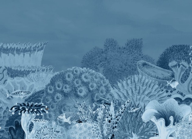 Hovia OC0031BU06W Reef Navy - mural w rafę koralową