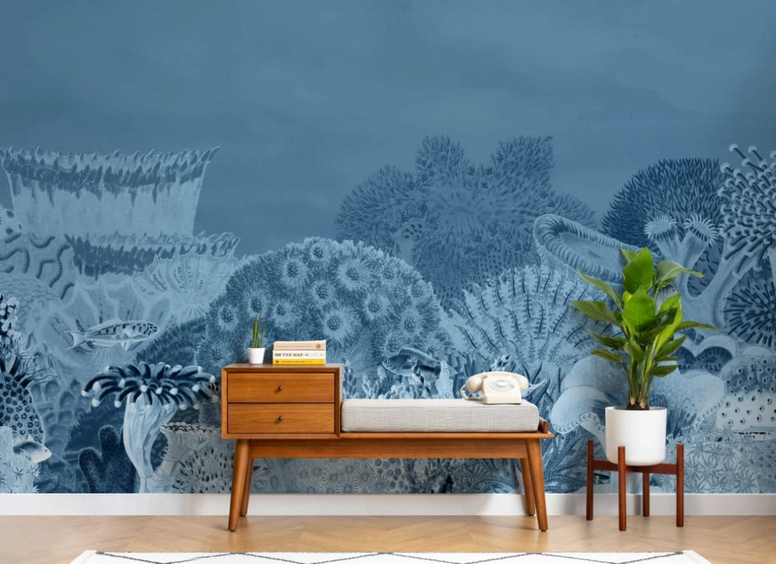 Hovia OC0031BU06W Reef Navy - mural w rafę koralową