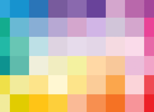 Hovia GE0022MU02W Censor Multi-Coloured - mural w kolorowe bloki