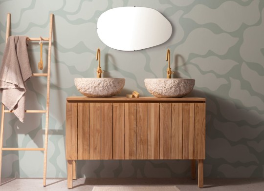Hovia NA0019GR06W Xylem Sage - mural w minimalistyczne liście