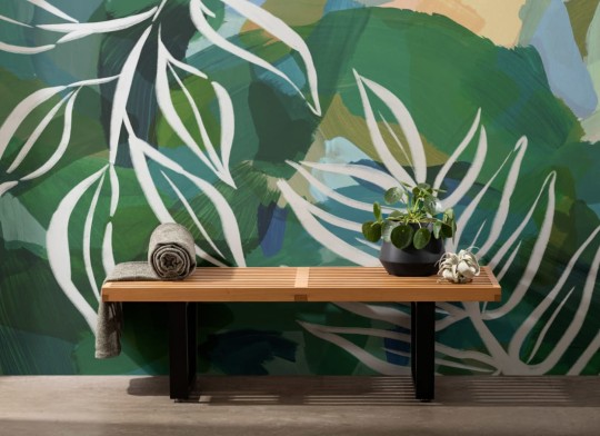 Hovia TR0071MU07W Wilder - mural w abstrakcyjne liście