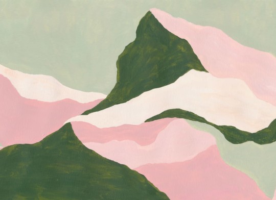 Hovia AB0270GR04W Grande Sassière Green - mural w górski krajobraz