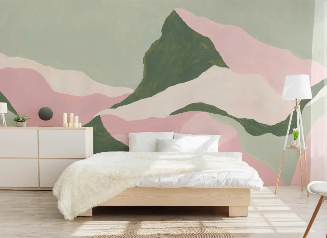 Hovia AB0270GR04W Grande Sassière Green - mural w górski krajobraz