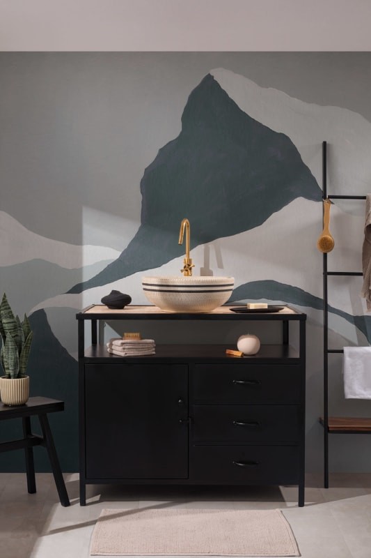 Hovia AB0273BU04W Grande Sassière Blue - mural w górski krajobraz