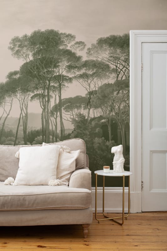 Hovia LA0378GR03W Tivoli Green - mural w śródziemnomorski krajobraz